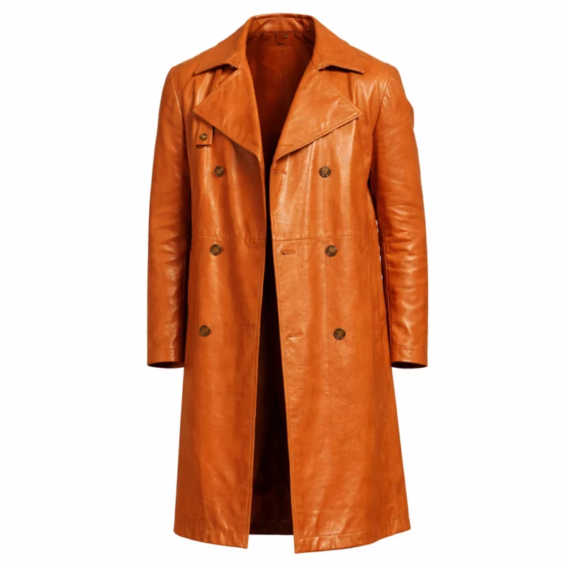 Bridgerton S04 Will Mondrich Martins Imhangbe Brown Leather Coat
