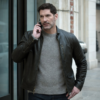 CIA S01 Colin Glass Black Leather Jacket
