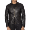 CIA S01 Colin Glass Ellis Black Leather Jacket