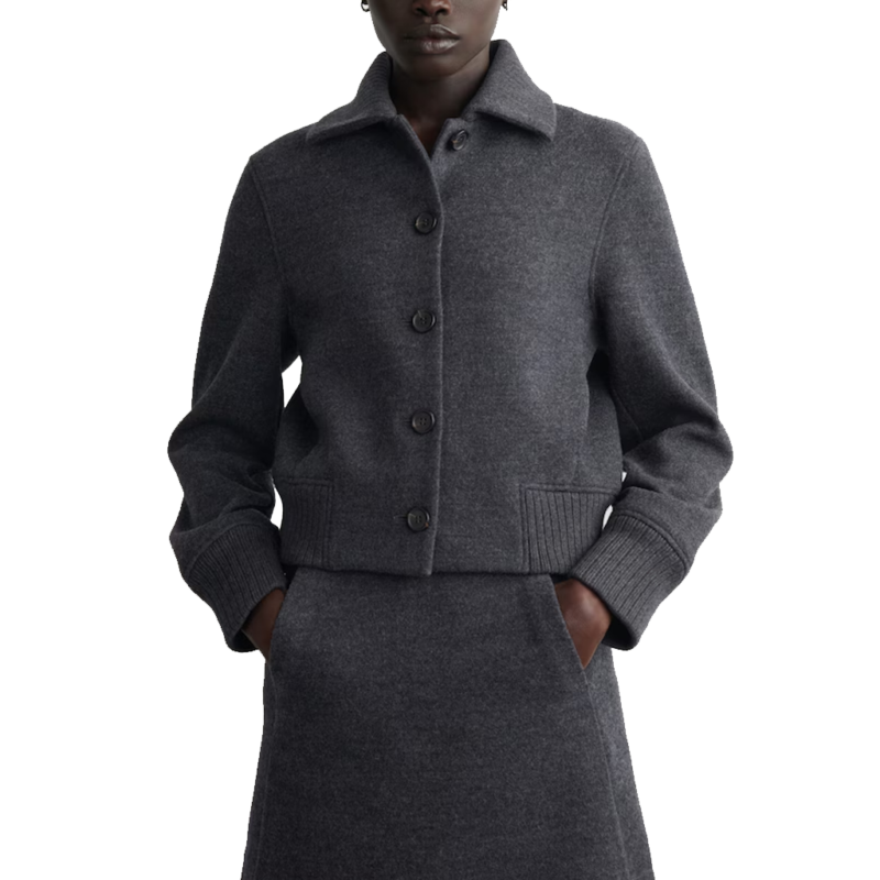 CIA S01 Melinda Michael Mona Azar Grey Wool Jacket