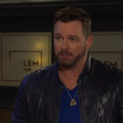 Days of Our Lives S61 Eric Martsolf Blue Leather Jacket