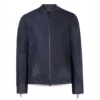 Days of Our Lives S61 Eric Martsolf Brady Black Blue Leather Jacket
