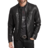 Days of Our Lives S61 Liam Selejko Hank Northrop Black Leather Jacket