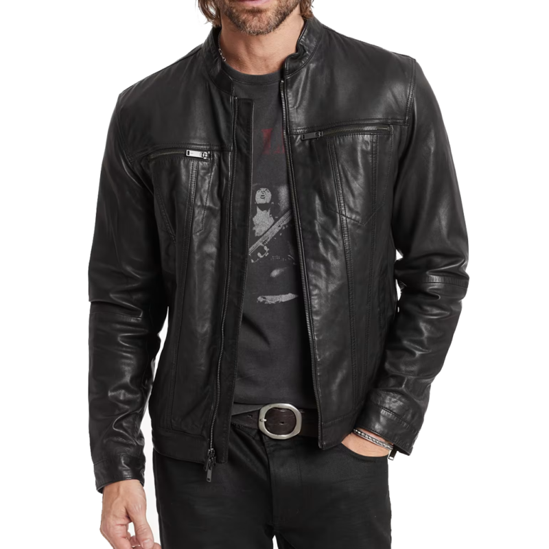 Days of Our Lives S61 Liam Selejko Hank Northrop Black Leather Jacket