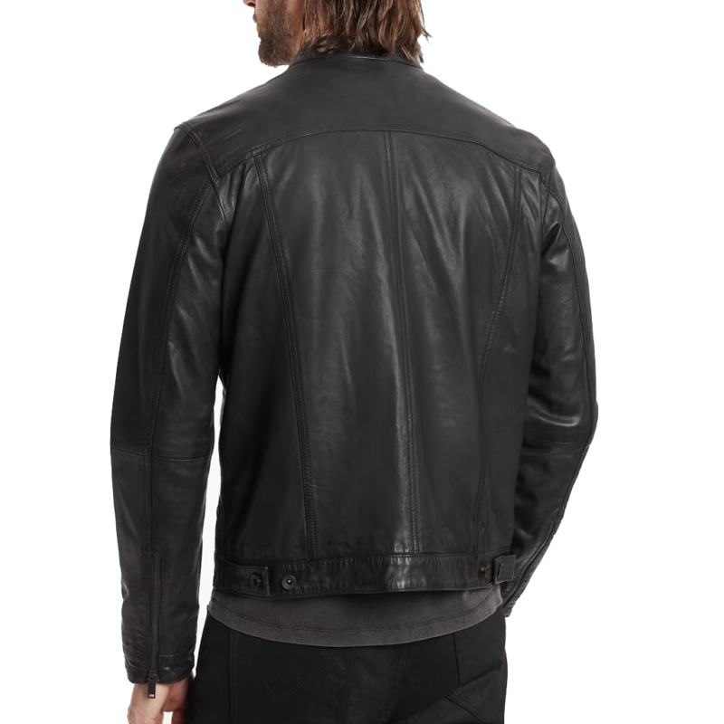 Days of Our Lives S61 Liam Selejko orthrop Black Leather Jacket