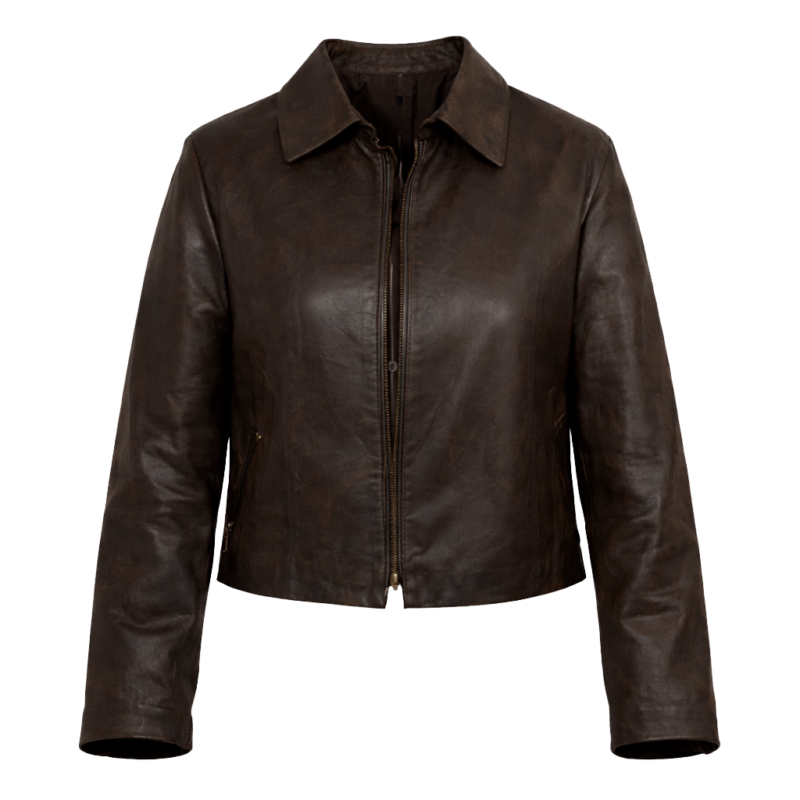 Doc S02 Amirah Vann Gina Walker Brown Leather Jacket