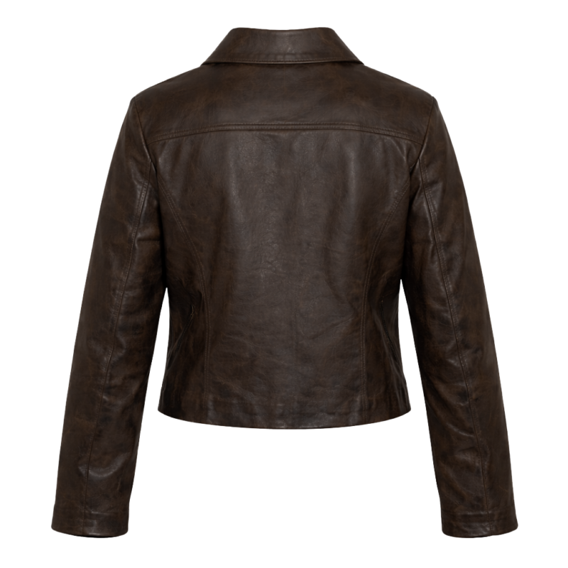 Doc S02 Amirah Vann Walker Brown Leather Jacket