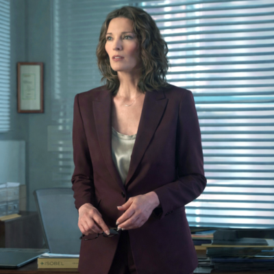 FBI S08 Alana De La Garza Maroon Blazer