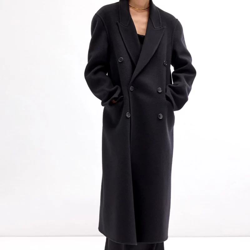 FBI S08 Claire Coffee Anna Vorpe Black Wool Coat