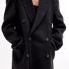 FBI S08 Claire Coffee Vorpe Black Wool Coat