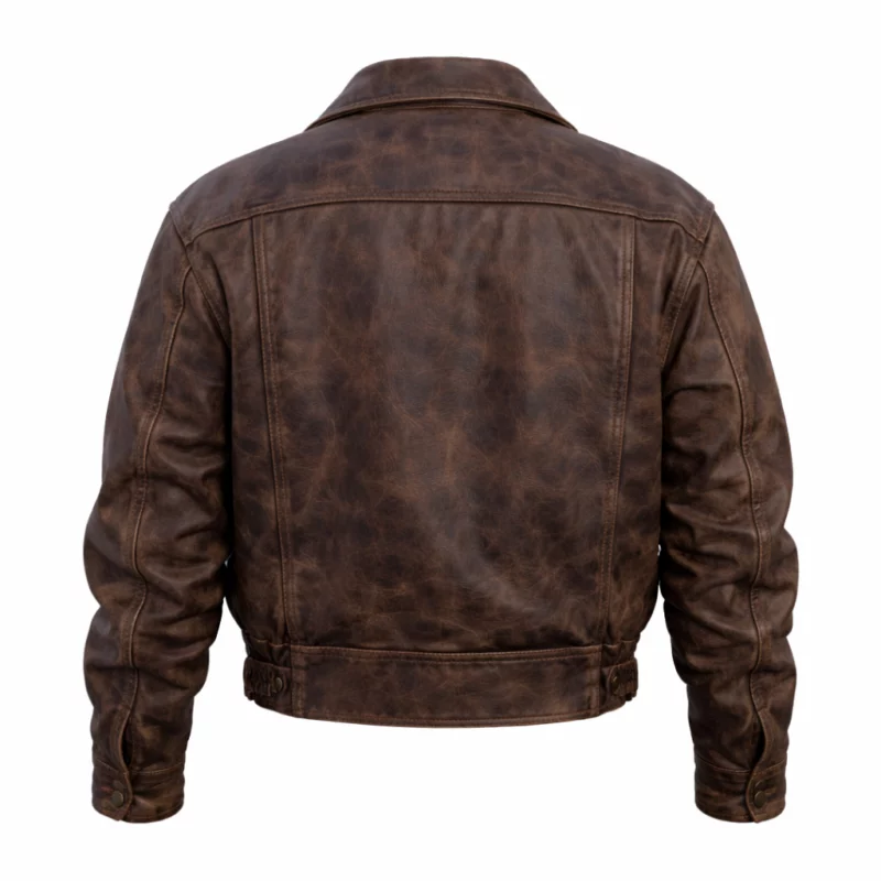 FBI S08 Eva Ramos Brown Leather Jacket fashion wear