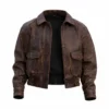 FBI S08 Eva Ramos Brown Leather Jacket model style