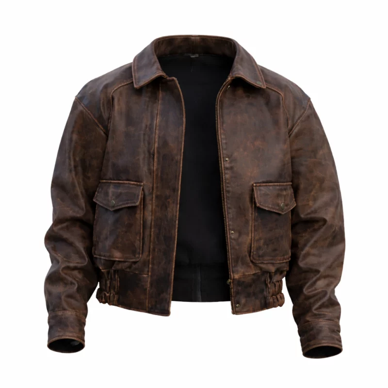 FBI S08 Eva Ramos Brown Leather Jacket model style