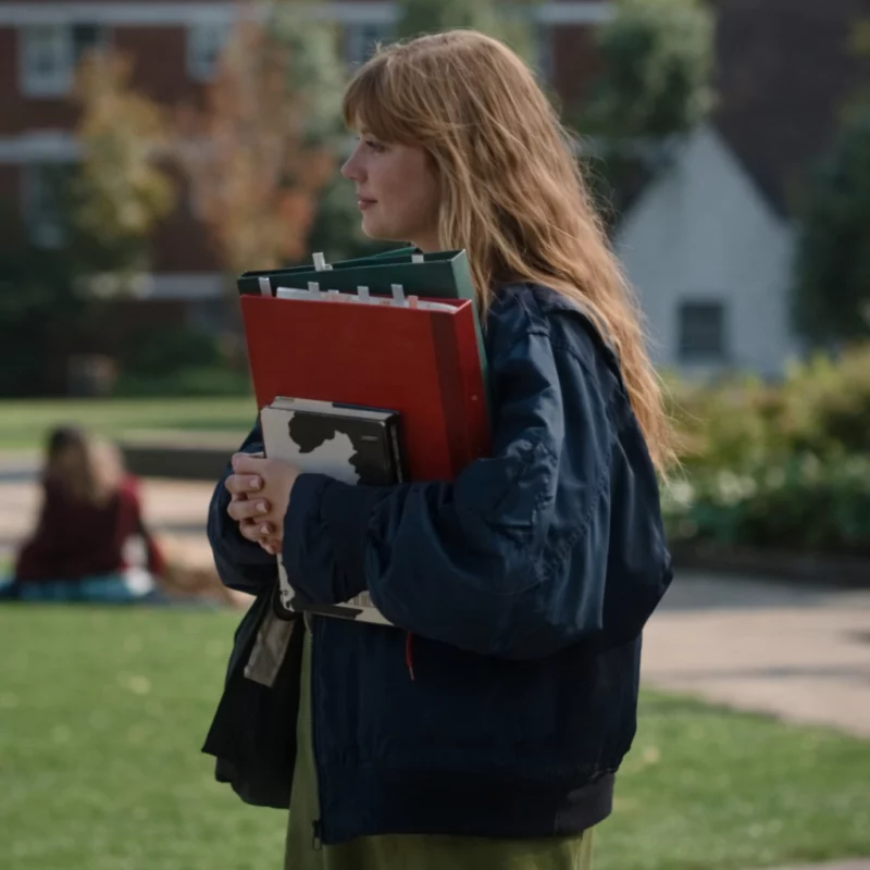 Finding Emily Angourie Blue Jacket