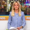 Fox and Friends Ainsley Earhardt Blue Cropped Jacket