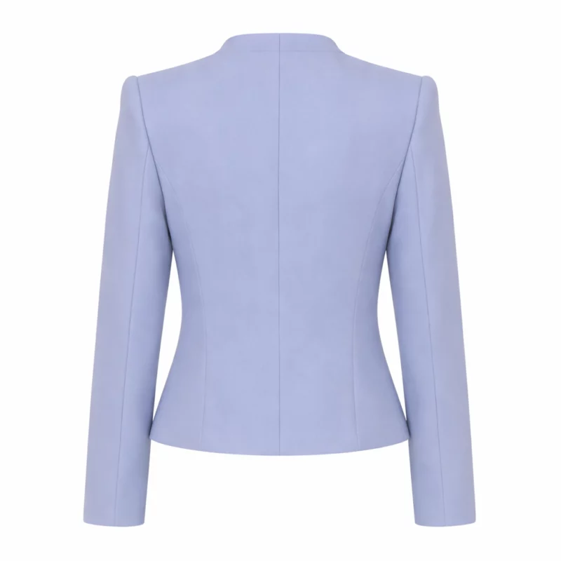 Fox and Friends Co-Host Earhardt Blue Cropped Jacket