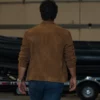 Gangs Of Galicia S02 Tamar Novas Brown Jacket