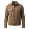 High Potential S02 Adam Karadec Brown Suede Leather Jacket model style