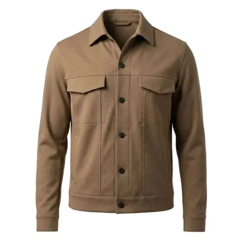 High Potential S02 Adam Karadec Brown Suede Leather Jacket model style