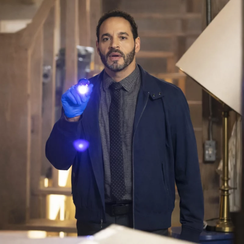 High Potential S02 Daniel Sunjata Blue Jacket fashion wear