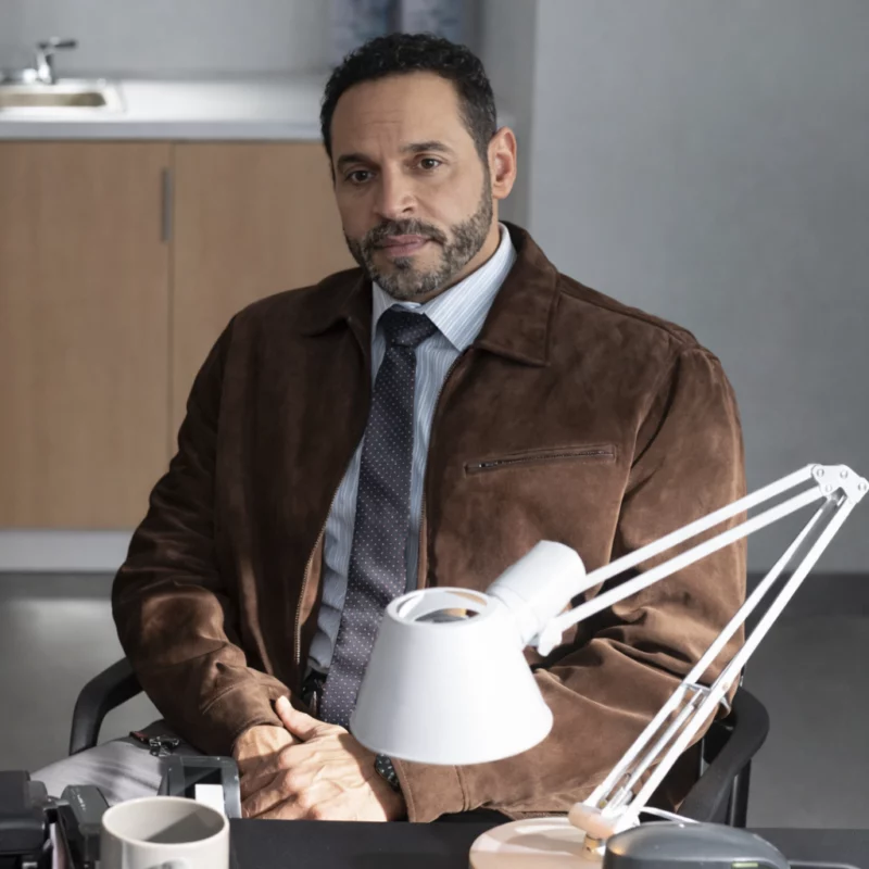 High Potential S02 Daniel Sunjata Suede Leather Jacket fashion wear