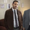High Potential S02 Daniel Sunjata Suede Leather Jacket front view