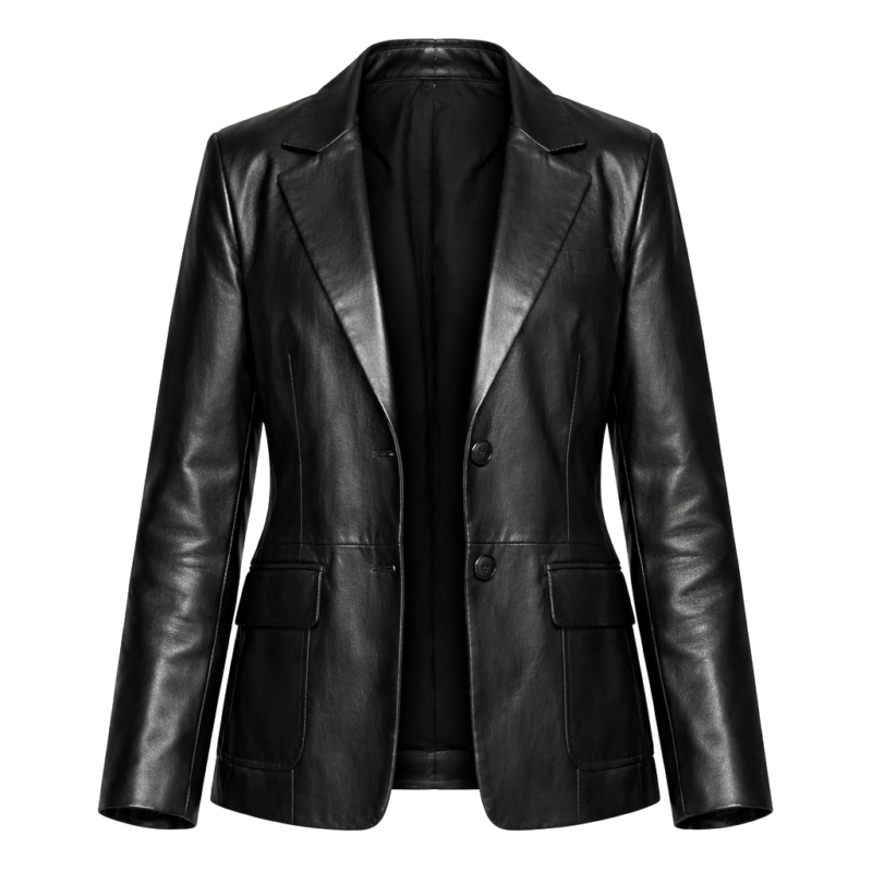 High Potential S02 Daphne Forrester Javicia Leslie Black Leather Blazer