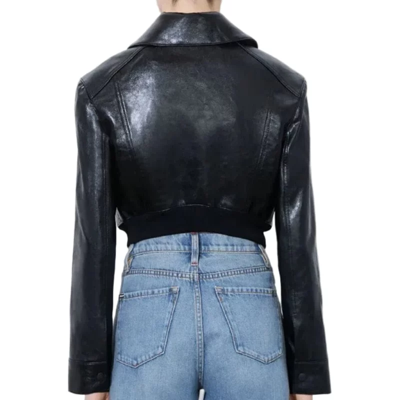 High Potential S02 Daphne Forrester Black Leather Jacket fashion wear