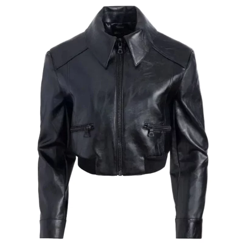 High Potential S02 Daphne Forrester Black Leather Jacket model style