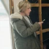 Home Town S10 Host Erin Napier Green Coat outfit look