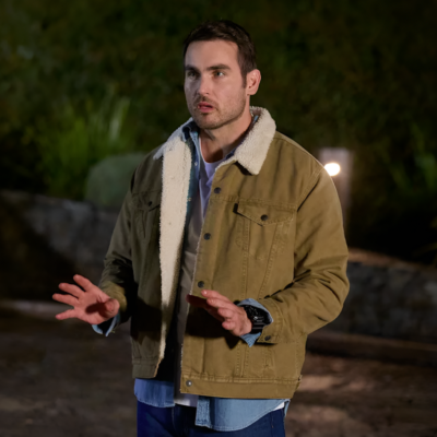 Home and Away S38 Nicholas Cartwright Brown Jacket front view