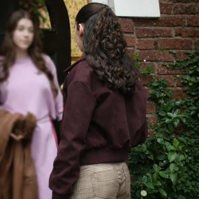 It's Not Like That Casey Liv Lindell Brown Jacket