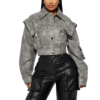 Keyla Richardson American Idol S24 Grey Leather Jacket