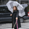 Law and Order SVU S27 Mariska Hargitay Black Trench Coat