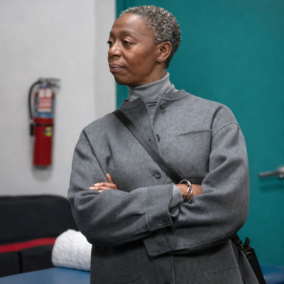 Law and Order SVU S27 Noma Dumezweni Grey Wool Jacket