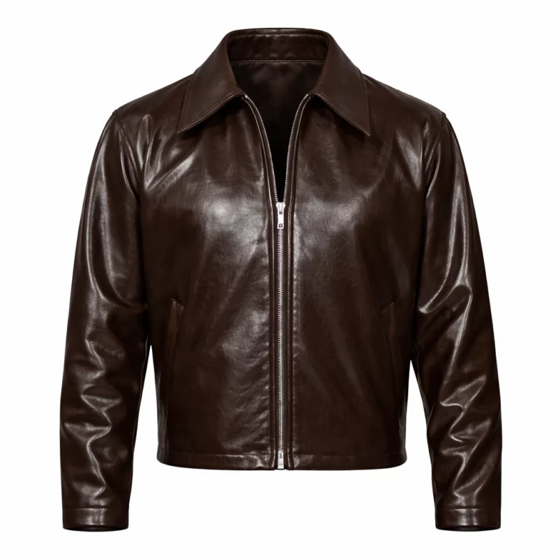 Love is Blind Nick Lachey Brown Leather Jacket