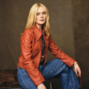 Margoâ€™s Got Money Troubles Event Elle Fanning Orange Jacket street style