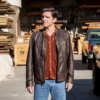 NCIS Origins S02 Dwayne Pride Shea Buckner Brown Jacket front view
