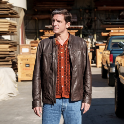NCIS Origins S02 Dwayne Pride Shea Buckner Brown Jacket front view
