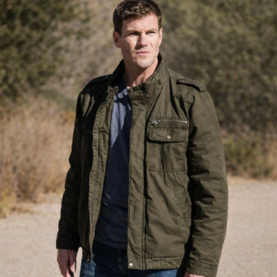 NCIS Origins S02 Leroy Jethro Green Jacket front view