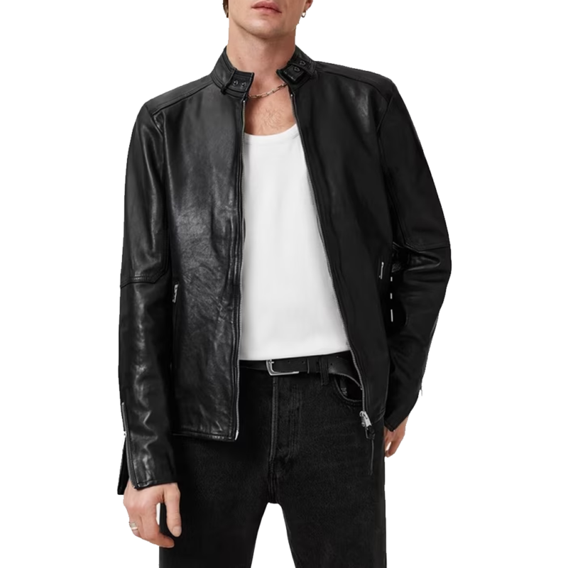 NCIS S23 Nick Torres Wilmer Valderrama Black Leather Jacket