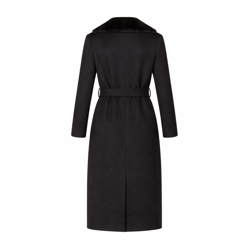 New York City 2026 Taylor Black Wool Coat