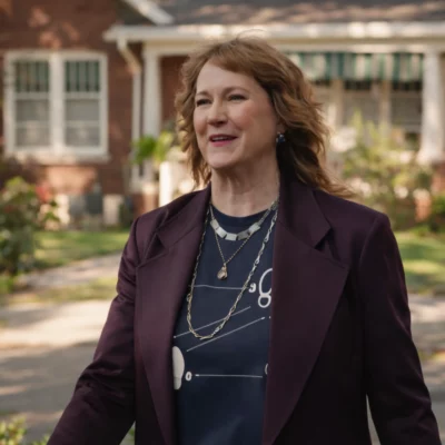 Small Achievable Goals S02 Julie Muldoon Burgundy Blazer
