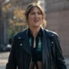 Sunny Nights Dâ€™Arcy Carden Moto Jacket front view