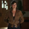 Tell Me Lies S03 Catherine Missal Brown Leather Jacket