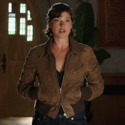 Tell Me Lies S03 Catherine Missal Brown Leather Jacket