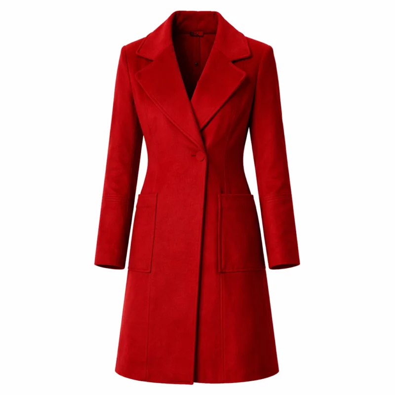 The Borderline May Ferguson Minnie Driver Red Coat