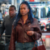 The Fall and Rise of Reggie Dinkins Erika Brown Leather Jacket fashion wear