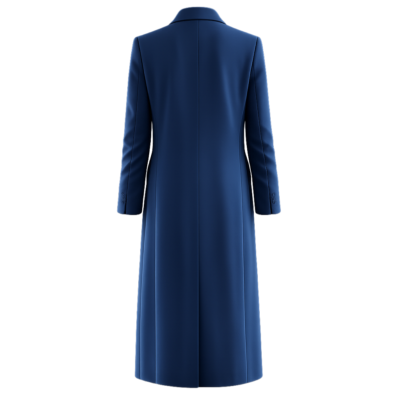 The Hunting Party S02 Melissa Roxburgh Henderson Blue Wool Coat