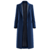 The Hunting Party S02 Melissa Roxburgh Rebecca Henderson Blue Wool Coat